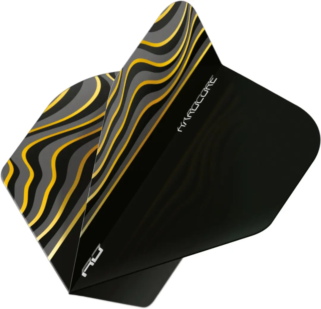 Red Dragon Hardcore Radical Black Wave Dart Flights - 3 Stuks