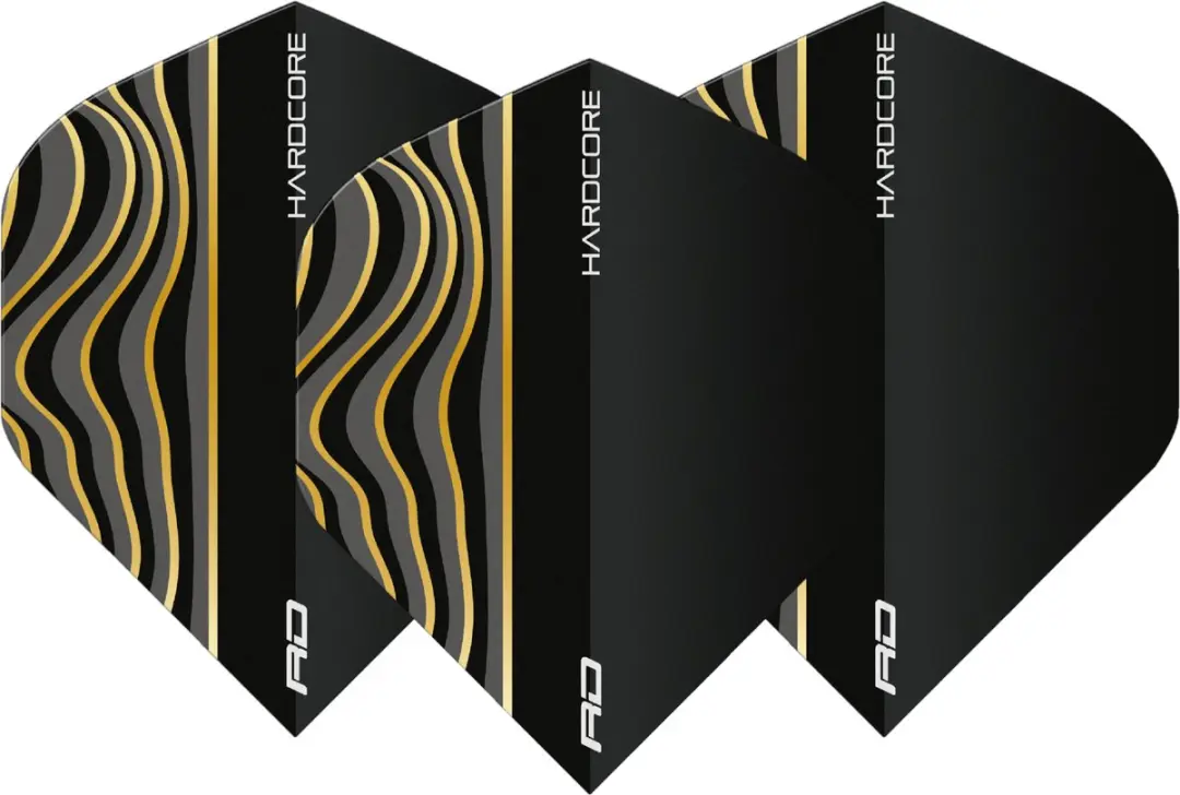 Red Dragon Hardcore Radical Black Wave Dart Flights