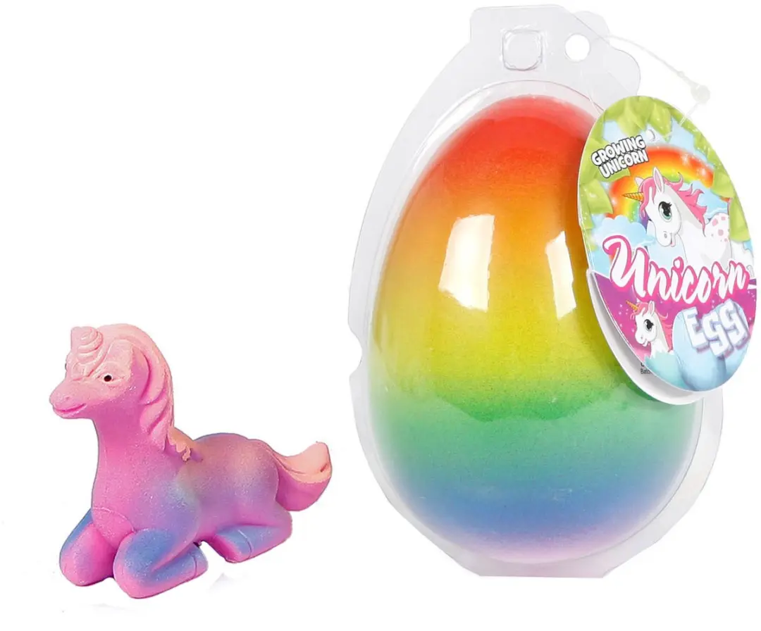 Unicorn Groei-ei Rainbow Meisjes 11cm - Multicolor