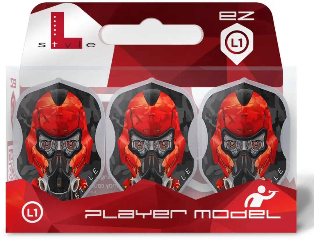 L-Style EZ L1 Berry V4 Type C Dart Flights F11054 - 3 Stuks