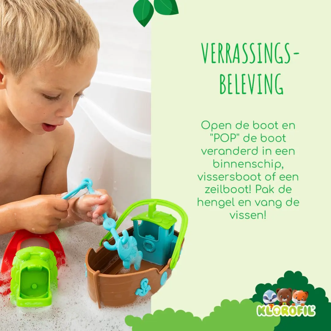 Klorofil Badspeelgoed De Stapelboot 700502 - Meerkleurig