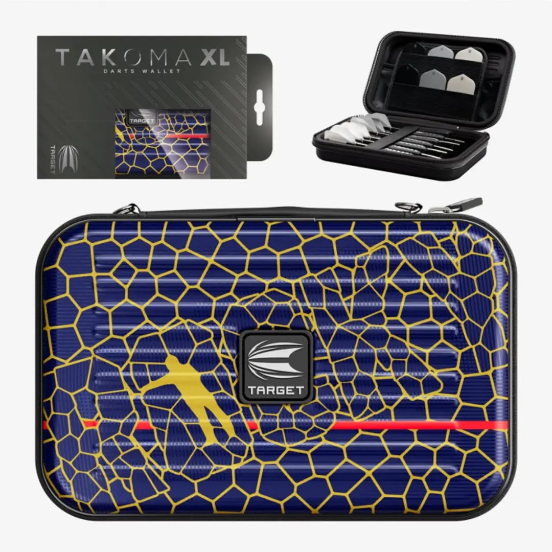 Target Takoma XL Josh Rock 2025 Dart Case - Blauw/Goud