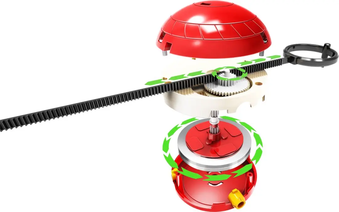 Powerplus Gyroscoop STEM Bouwpakket 5-in-1 - Wit/Rood/Geel - afbeelding 6 van 6