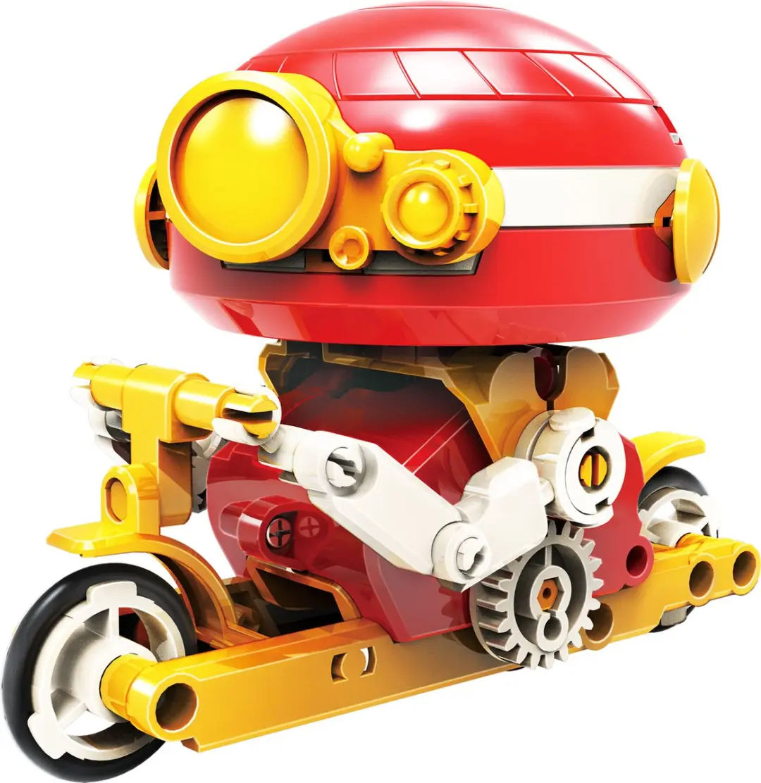 Powerplus Gyroscoop STEM Bouwpakket 5-in-1 - Wit/Rood/Geel