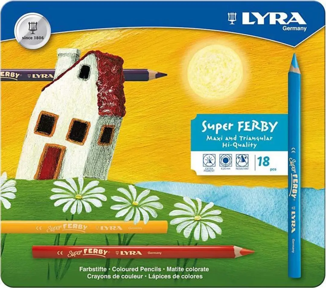 Lyra Super Ferby Metal Box M18 - Multicolor - 18 Stuks
