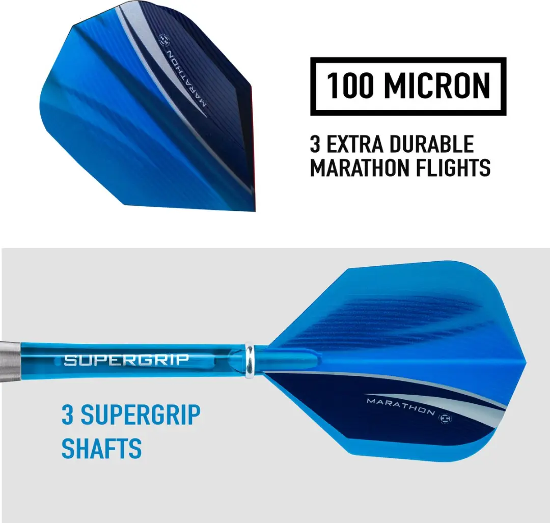 Harrows Genesis Tungsten 24gr - Wit/Blauw/Grijs