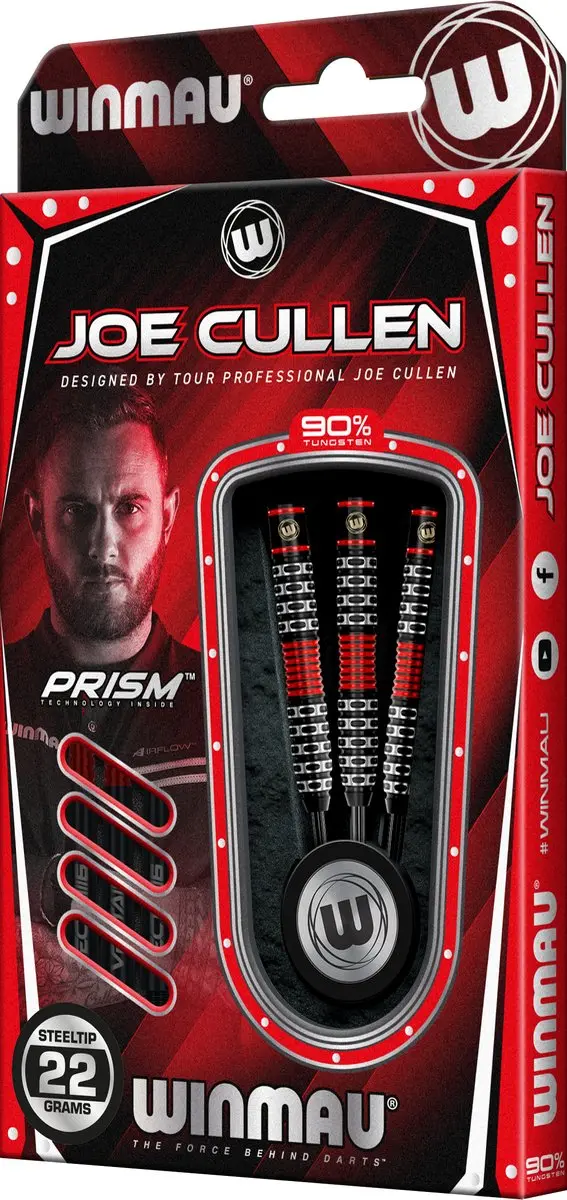 Winmau Joe Cullen Special Edition Dartpijlen 3 Stuks - 22