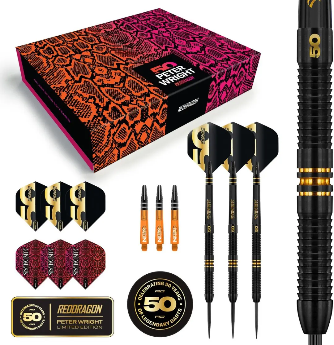 Red Dragon Peter Wright 50 Years Anniversary 90% Darts