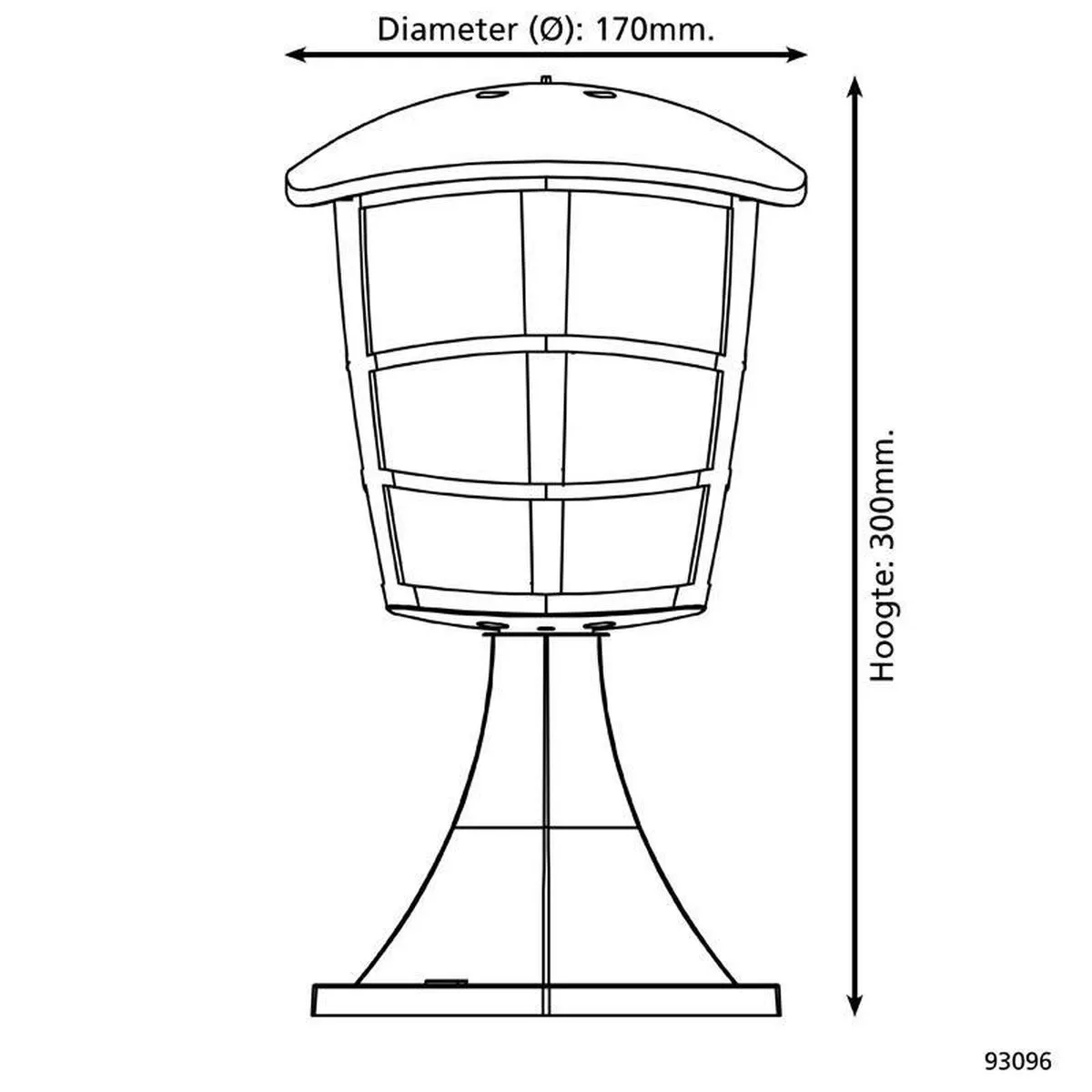 Eglo Aloria Buitenverlichting Tuinpaaltje 25W - Wit - afbeelding 5 van 6