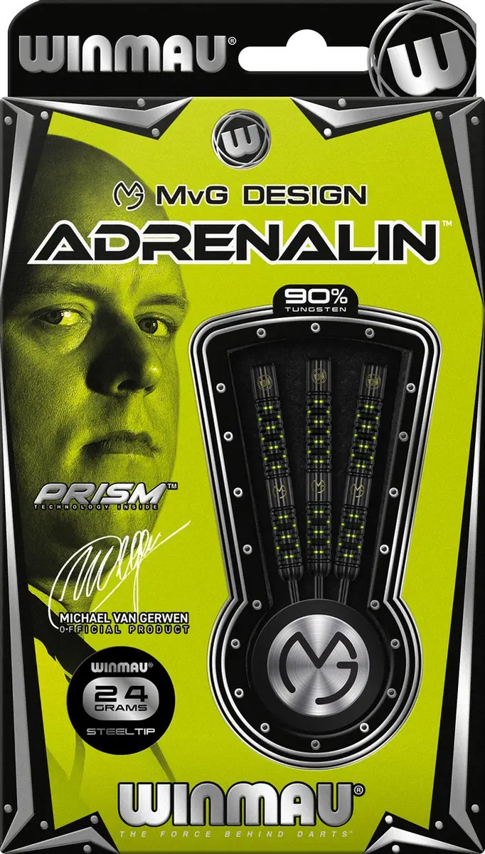 Winmau Michael van Gerwen Adrenalin 90% Dartpijlen - 3 Stuks