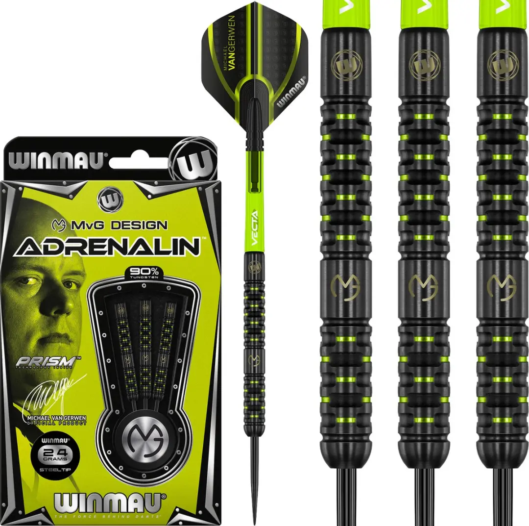 Winmau Michael van Gerwen Adrenalin 90% Dartpijlen - 3 Stuks