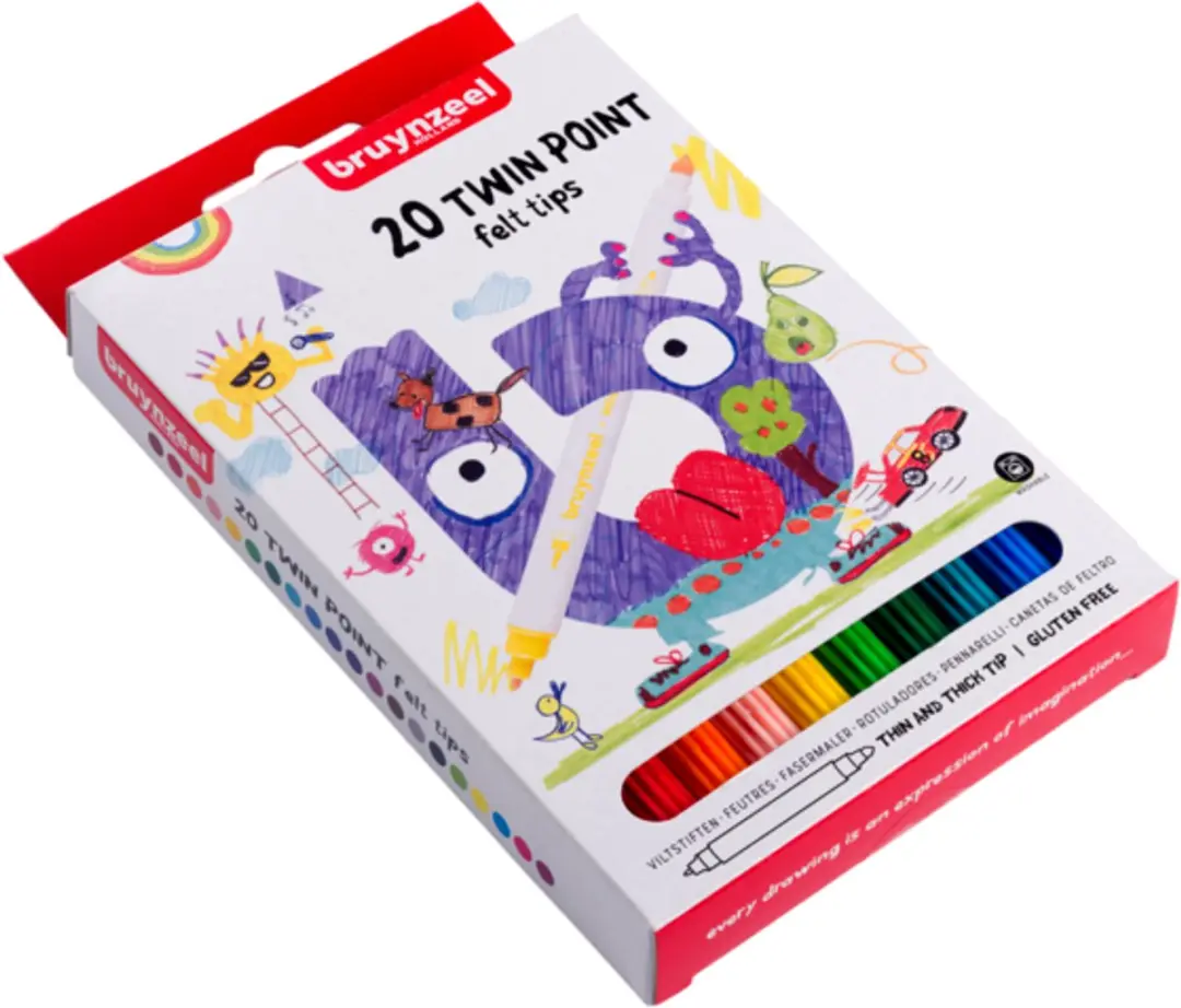 BRUYNZEEL Twin Point Stiften - 20 Stuks - Assorti