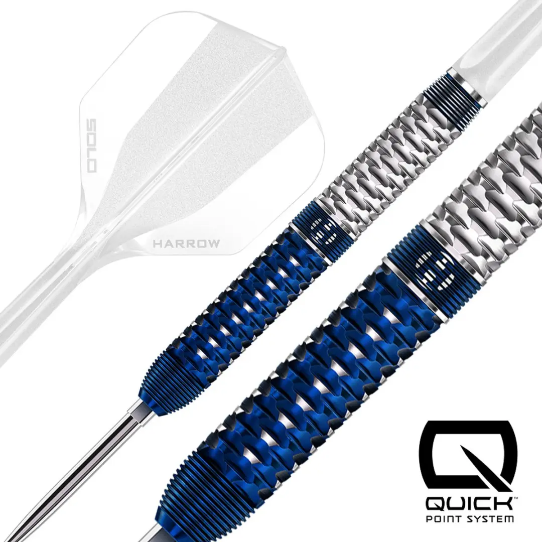 Harrows Geo Parallel 25Gr - 3 Stuks - Blauw/Zilver