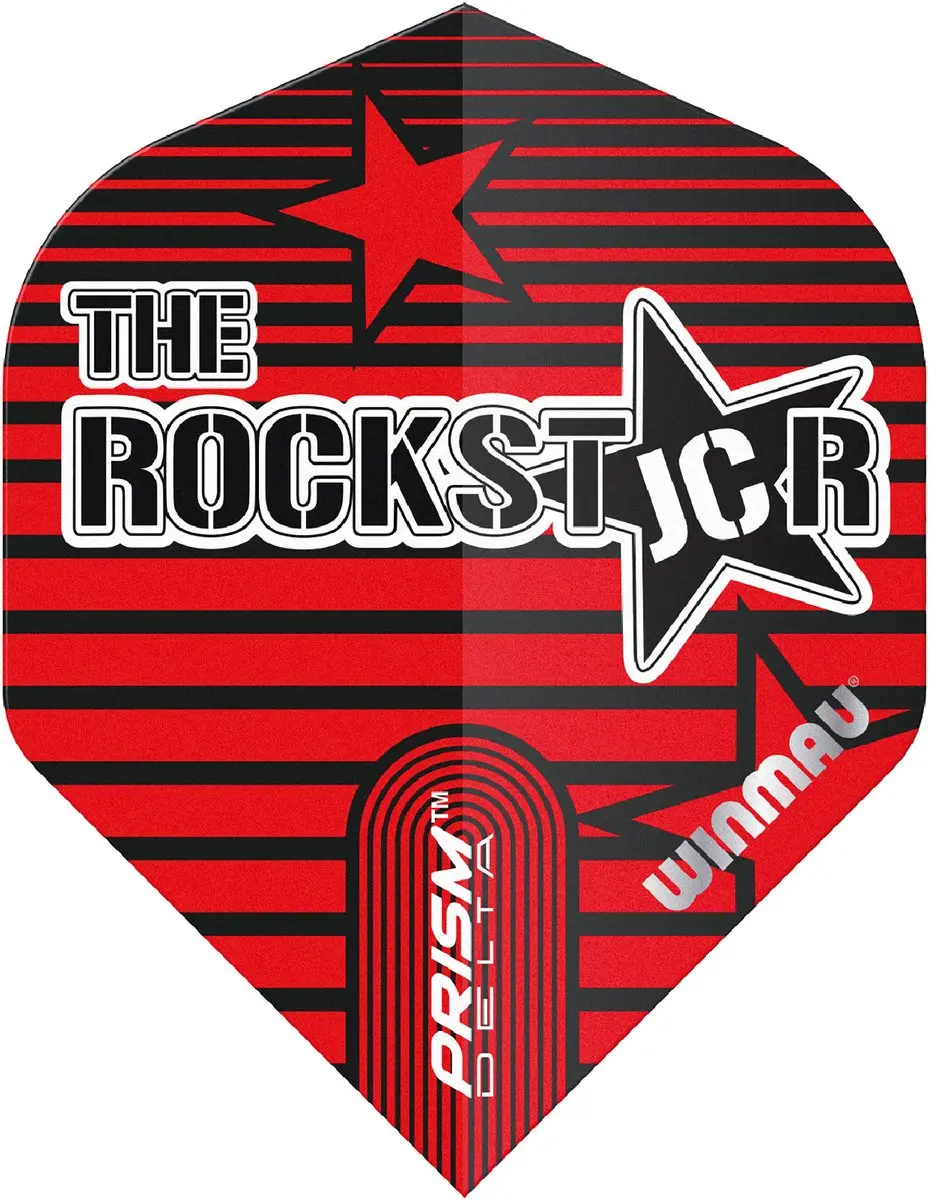 Winmau Prism Delta Pro Design Joe Cullen V1 Dart Flights - 3 Stuks - Rood/Zwart