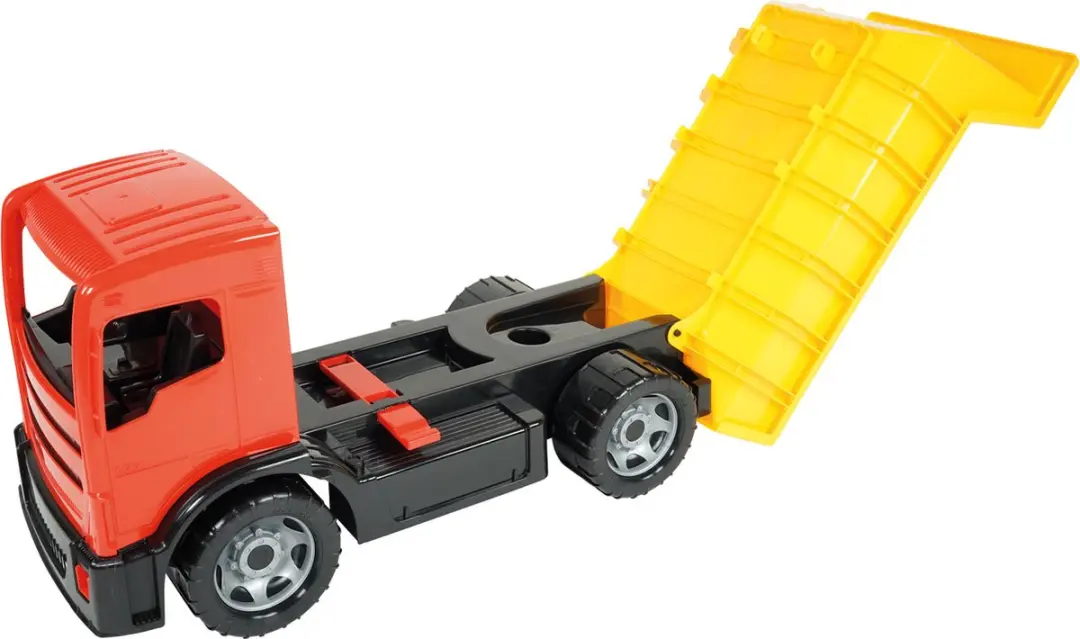 Lena Vrachtwagen met Laadbak 02060 - Rood/Geel - afbeelding 6 van 6