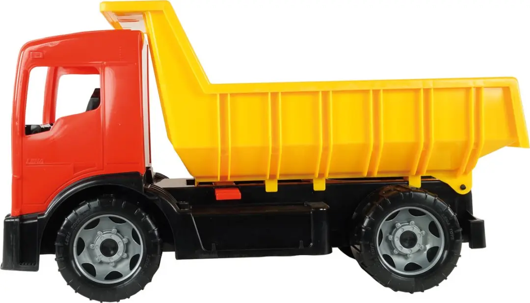 Lena Vrachtwagen met Laadbak 02060 - Rood/Geel