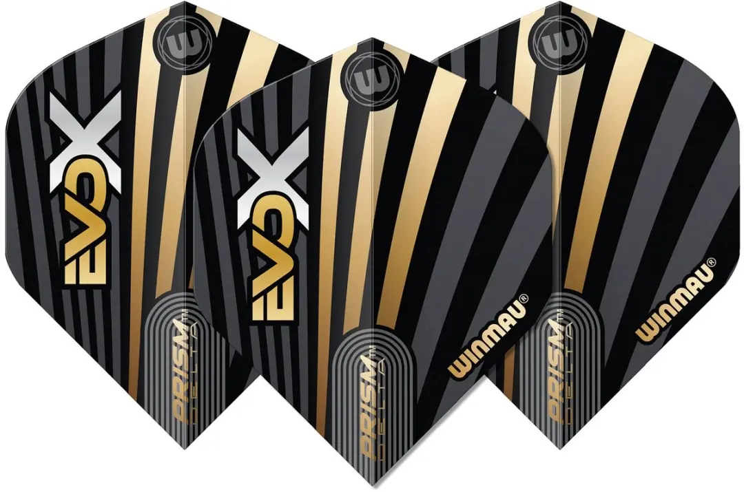 Winmau Michael van Gerwen Prism Delta EVO-X Dart Flights - 3 Stuks - Zwart