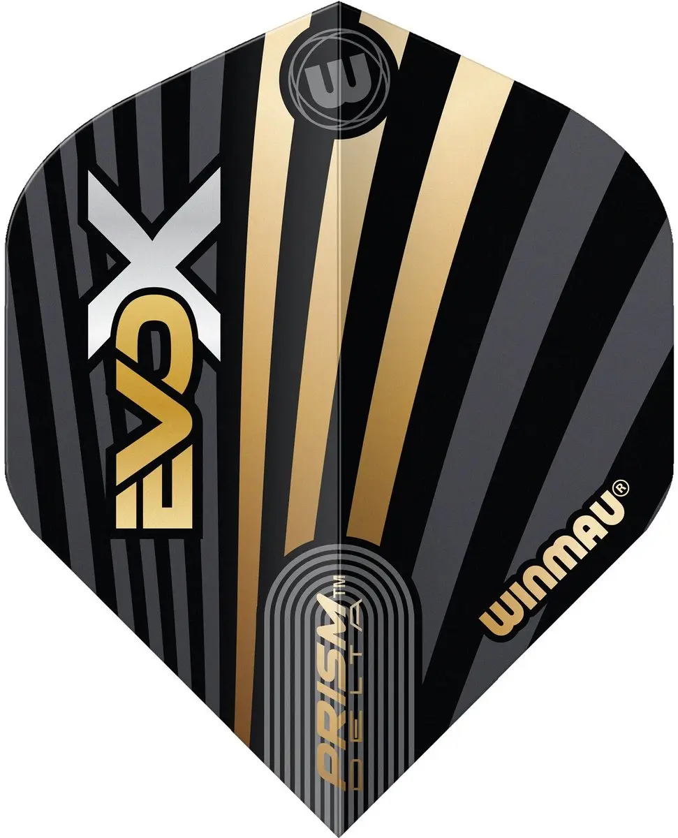 Winmau Michael van Gerwen Prism Delta EVO-X Dart Flights - 3 Stuks - Zwart