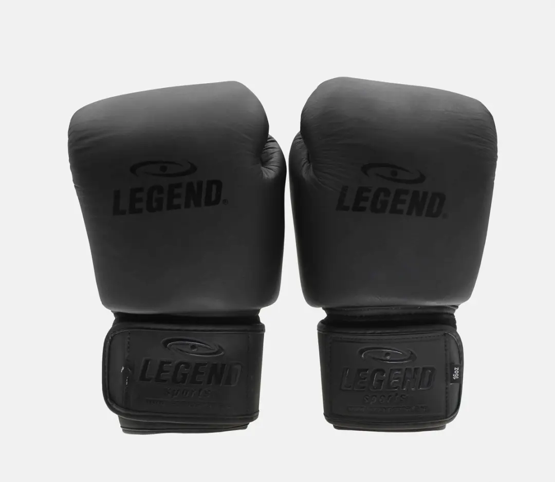 Legend Thai Elite Bokshandschoenen 14 oz - Mat Zwart