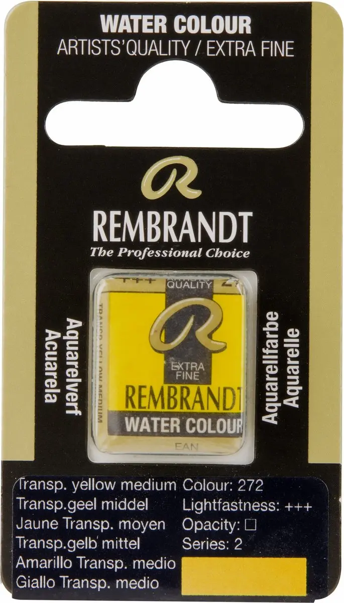 Rembrandt Waterverf Napje Transparent Yellow Medium 272