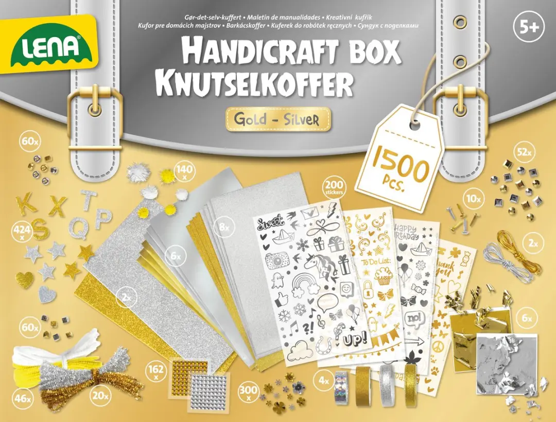 Lena Creatief Jumbo Knutselkoffer 1500 Stuks