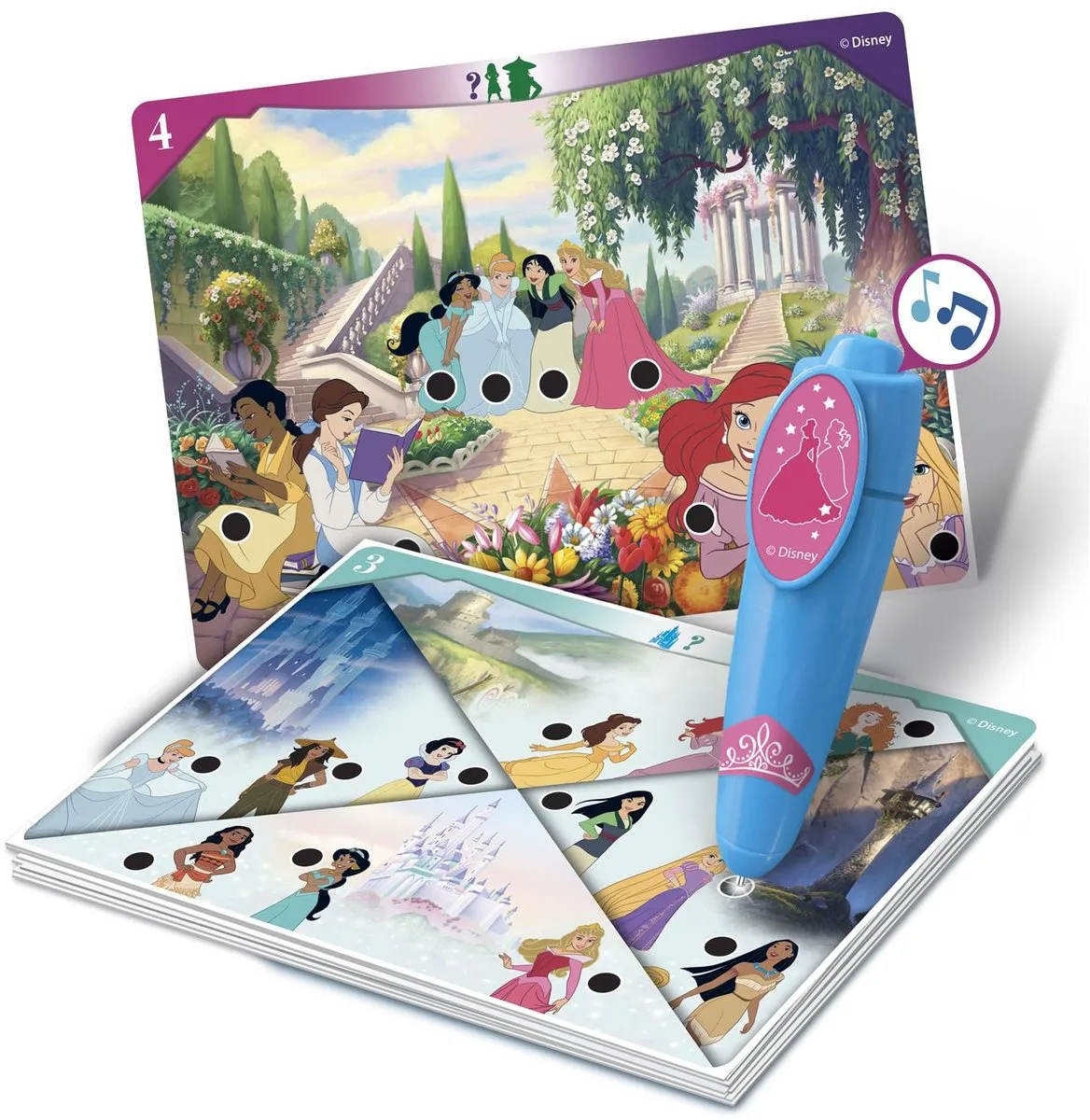 Clementoni Quizzy Disney Prinsessen Educatief Spel - 24 Kaarten
