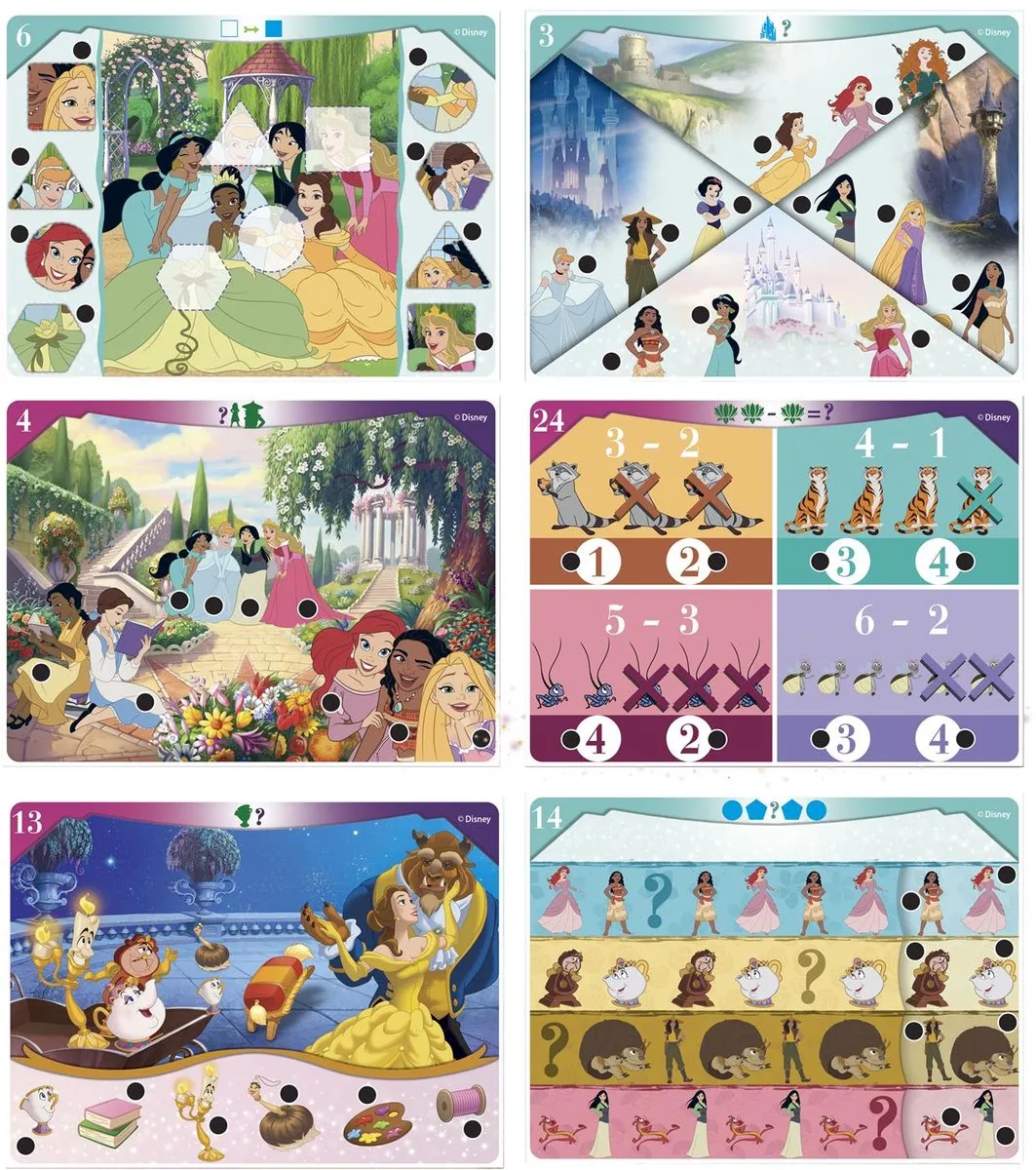 Clementoni Quizzy Disney Prinsessen Educatief Spel - 24 Kaarten