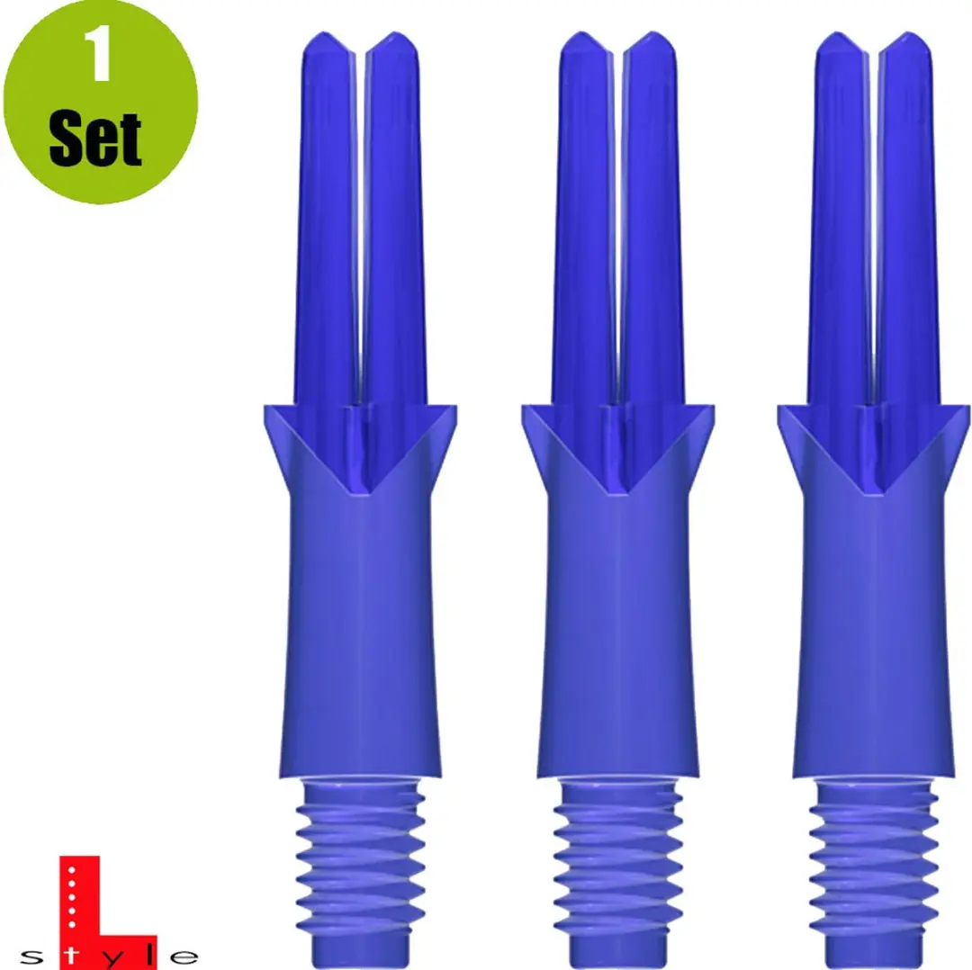 L-Style L-Shaft Locked Straight Blauw SL130 - 3 Stuks