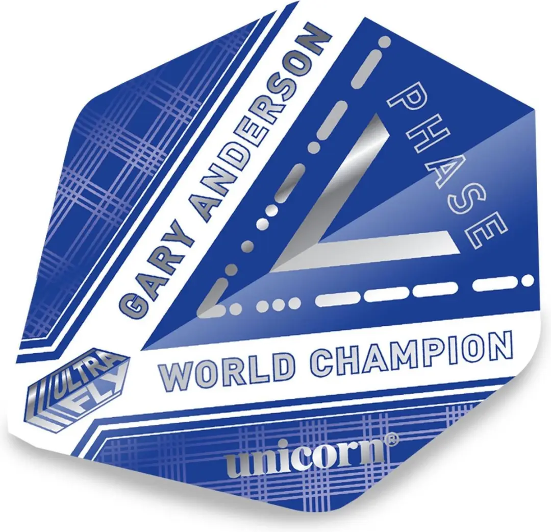 Unicorn UltraFly Gary Anderson P5 AR2 Dart Flights - Blauw - 3 Stuks