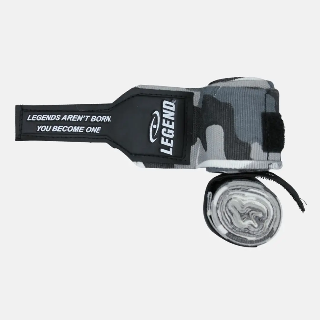 Legend Boksbandages 2,5m - Camo Grijs