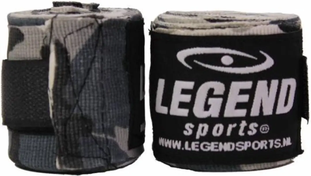 Legend Boksbandages 2,5m - Camo Grijs