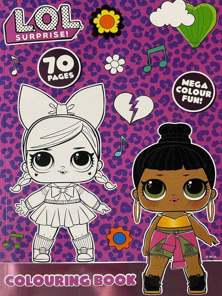 LOL Surprise! Kleurboek Mega Colour Fun 70 Pagina's