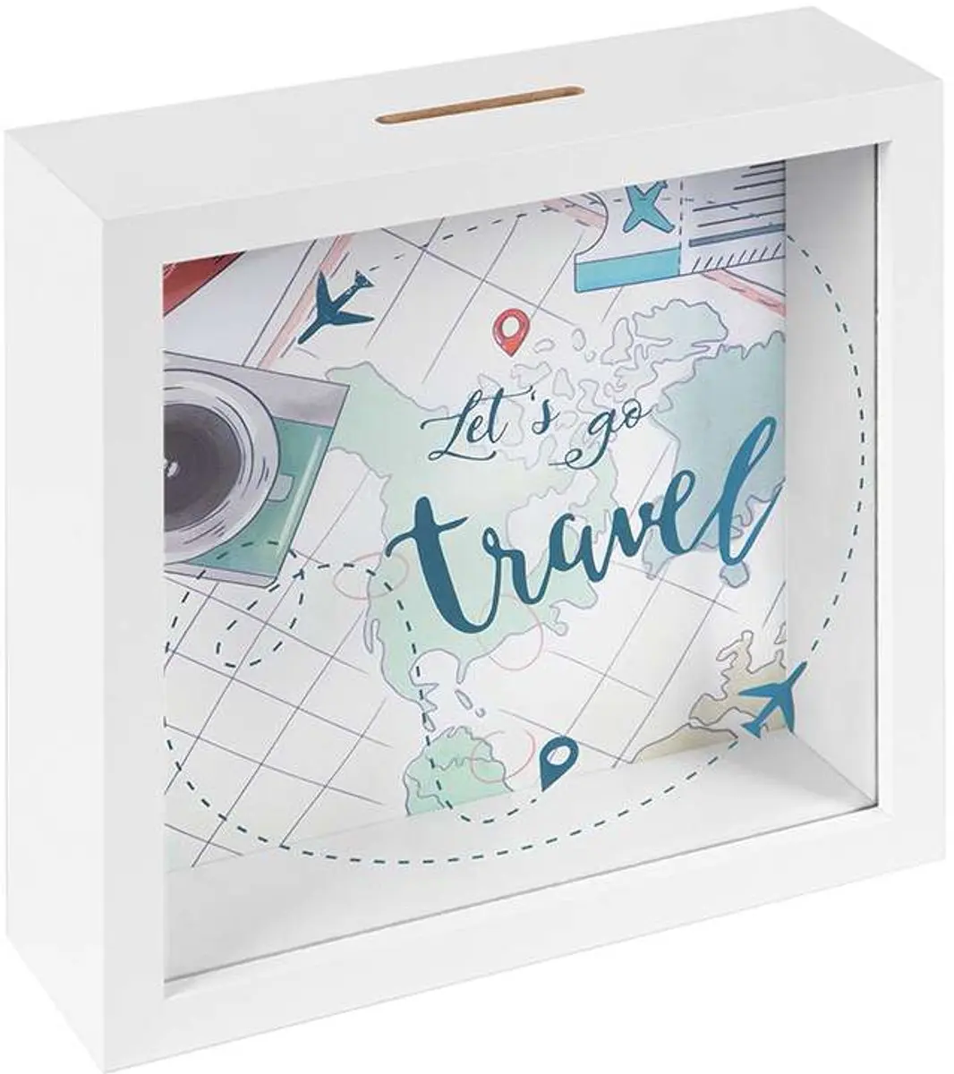 Goldbuch Spaarpot Travel - Blauw/Turquoise