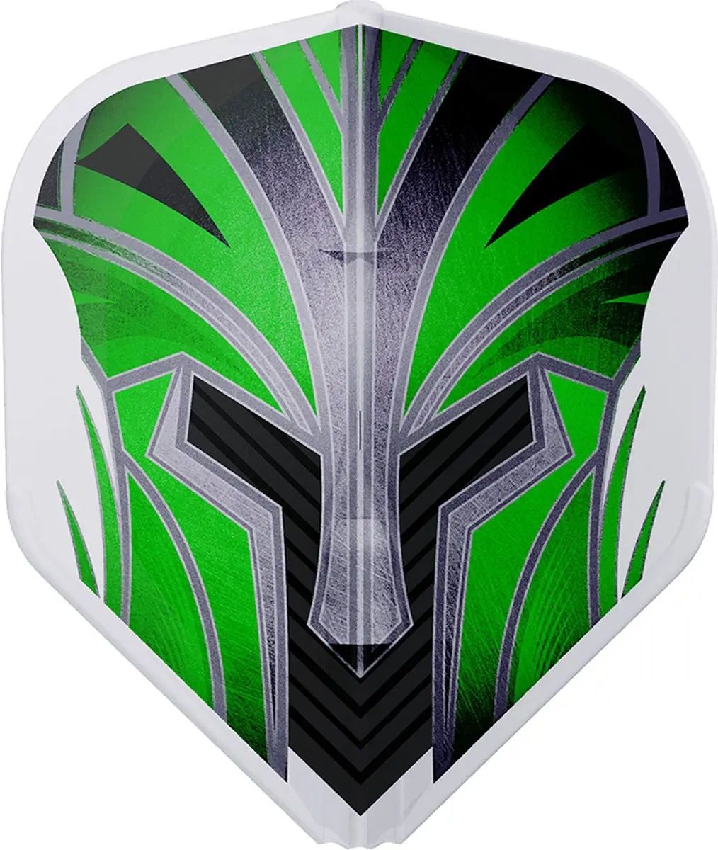 L-Style EZ L1 Prime Series Dart Flights FL1035 - 3 Stuks - Groen/Transparant/Zwart