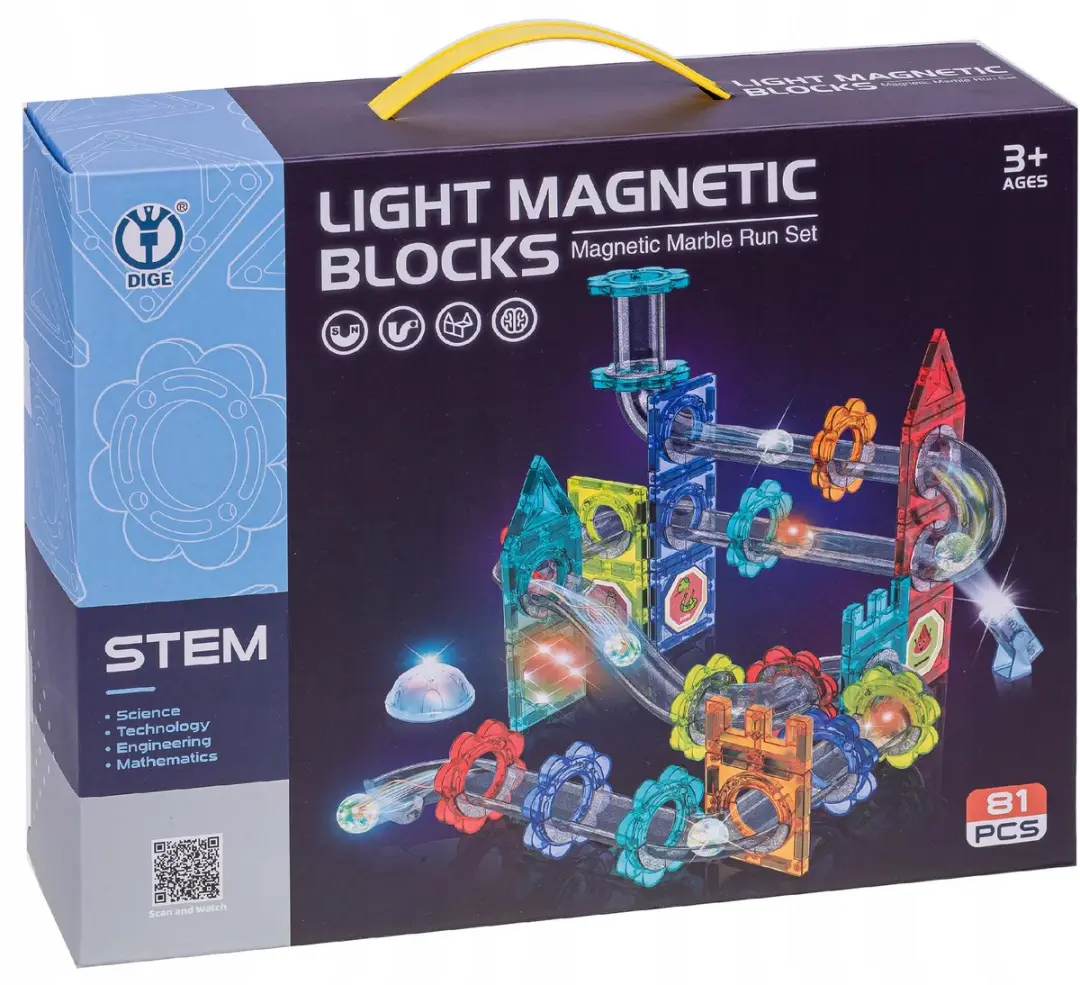 BK Medium Magnetische Knikkers 81 Stuks - Multi
