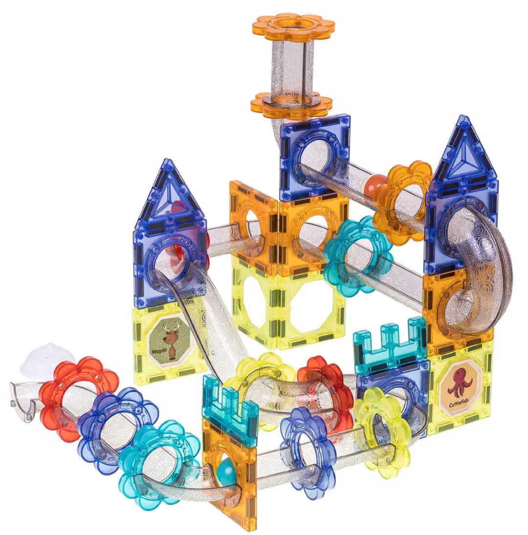 BK Medium Magnetische Knikkers 81 Stuks - Multi