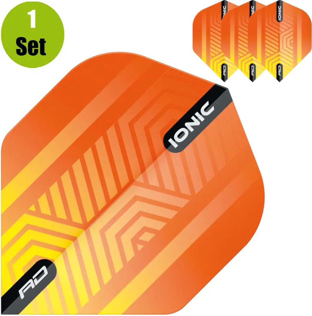 Red Dragon Hardcore Ionic Orange Dart Flights TF6517 - 3 Stuks