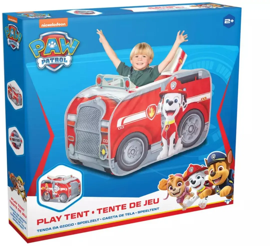 PAW Patrol Pop-up Speeltent Brandweerwagen Marshall & Skye