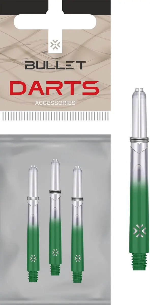 Bullet Shafts 48mm Groen - 3 Stuks
