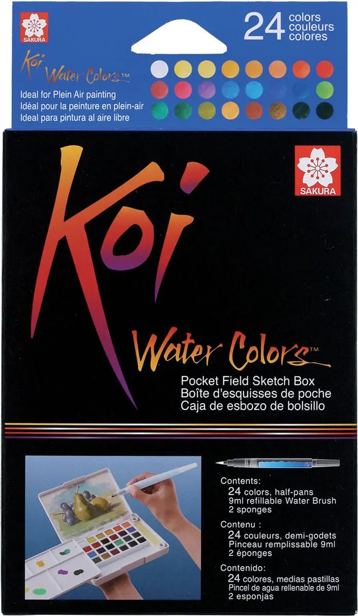 Sakura Koi Watercolors Pocketbox 24 Kleuren