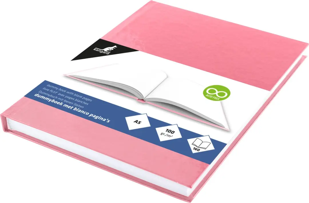 Kangaro Dummyboek A5 Pastelroze