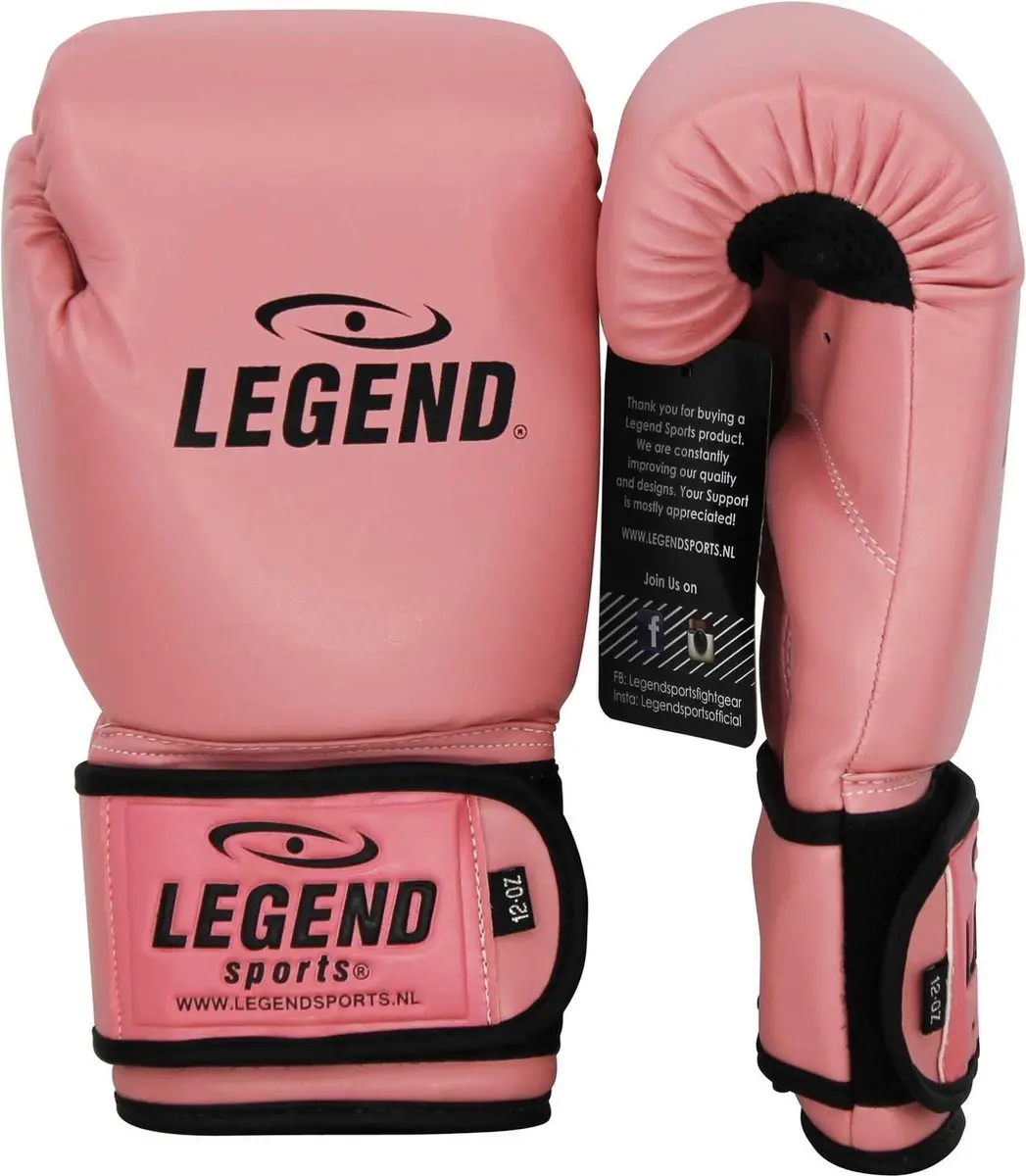 Legend Powerfit Bokshandschoenen Dames - 10 oz - Roze - afbeelding 6 van 6