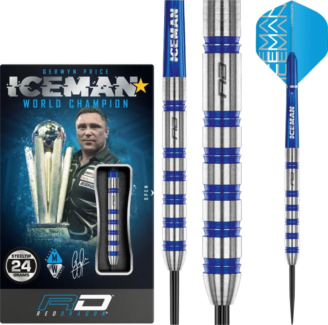 Red Dragon Gerwyn Price Iceman Challenger 80% Dartpijlen