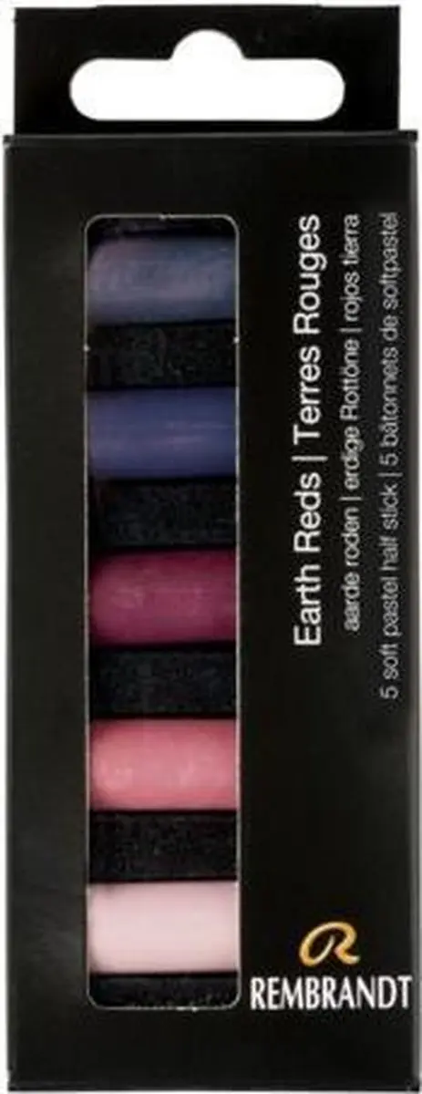 Rembrandt Softpastel Half 5 Indisch Rood - 5 Stuks