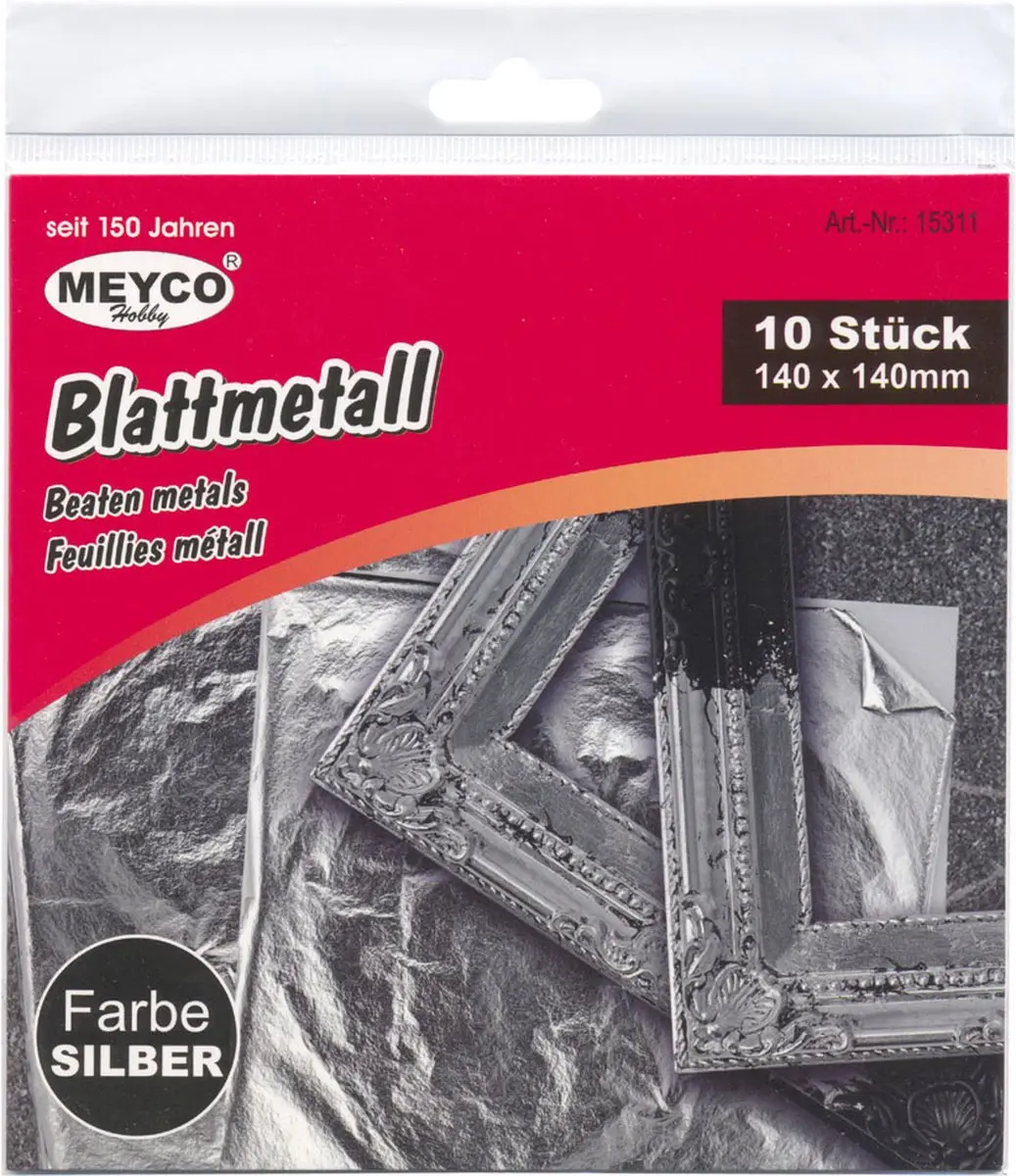 Meyco Bladmetaal Zilver 10 Stuks 14x14cm