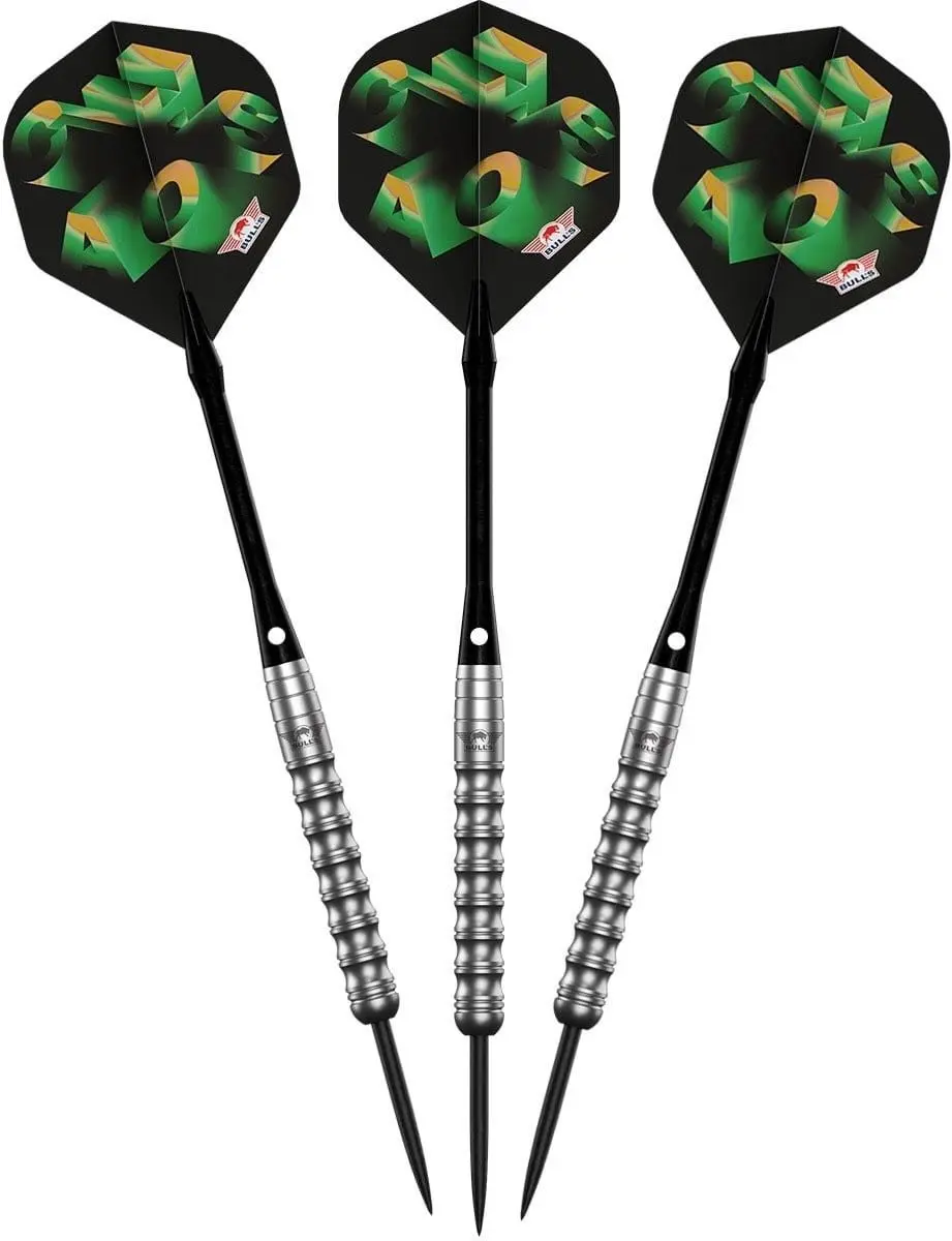 Bull's Chaos Green Dartpijlen 3 Stuks