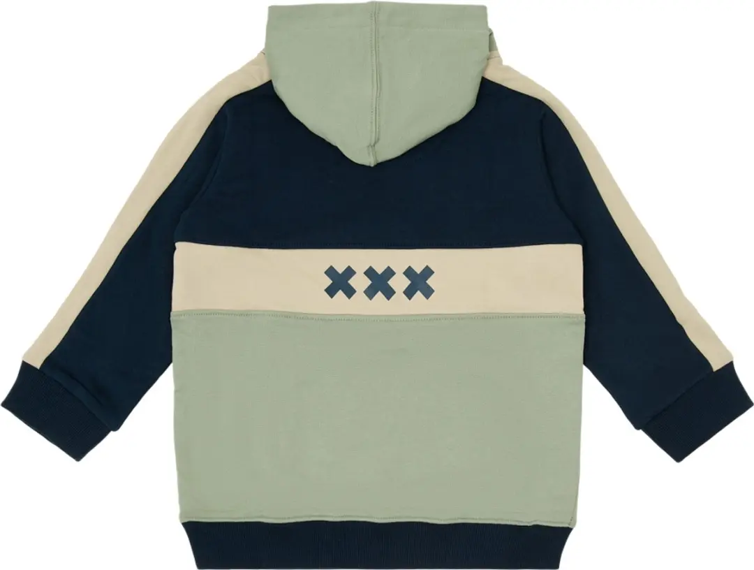 Ajax Hooded Sweater - Peuter 110/116 - Groen/Blauw