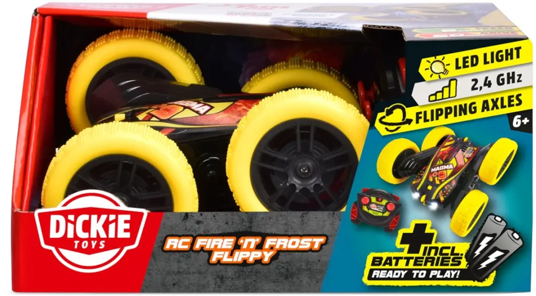 Dickie Toys Fire 'n Frost Flippy 1:28 RC Buggy - Multi Color