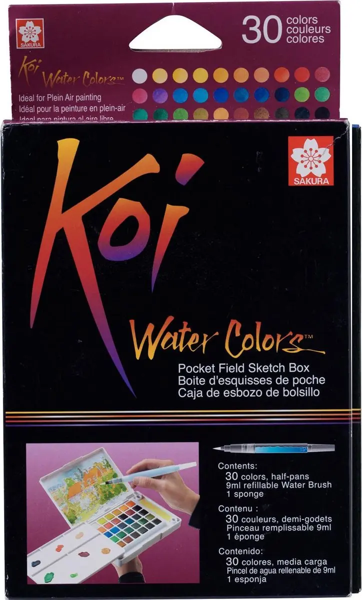 Sakura Koi Water Colors Pocketbox 30 Kleuren