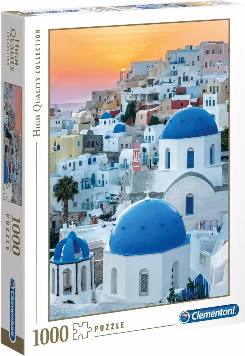 Clementoni Santorini Legpuzzel 1000 Stuks - Multi